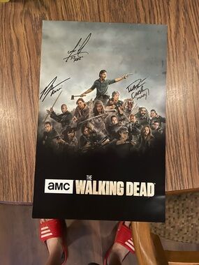 AUTOGRAPHED 11 BY 17 WALKING DEAD POSTER